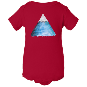 Baby Onesies -  Snowy Mountain Water Color  Unisex Body Suit Design - Kids' Clothing