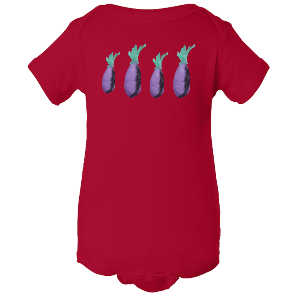 Eggplant Baby Body Suit