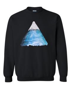 Snowy Mountain Water Color Adult Unisex  Crewneck Sweat Shirt
