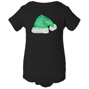 Baby Onesies -  Christmas Elf Hat Water Color  Unisex Body Suit Design - Kids' Clothing