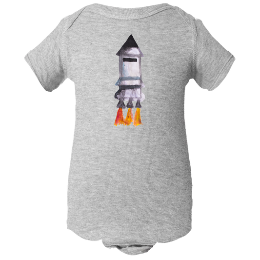 Baby Onesies -  Spaceship Water Color  Unisex Body Suit Design - Kids' Clothing