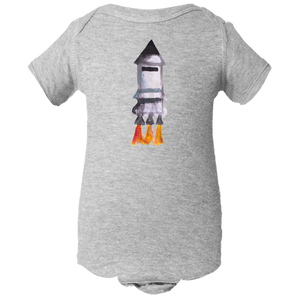 Baby Onesies -  Spaceship Water Color  Unisex Body Suit Design - Kids' Clothing