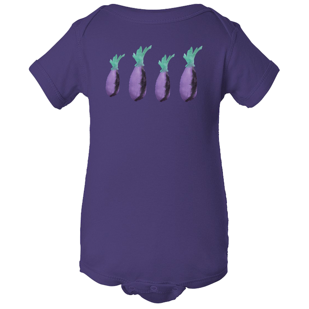 Eggplant Baby Body Suit