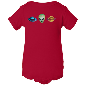 Baby Onesies -  Alien Universe Water Color  Unisex Body Suit Design - Kids' Clothing