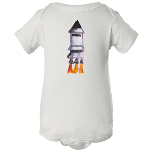 Baby Onesies -  Spaceship Water Color  Unisex Body Suit Design - Kids' Clothing