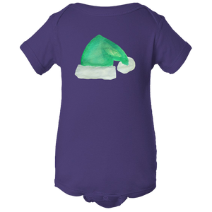 Baby Onesies -  Christmas Elf Hat Water Color  Unisex Body Suit Design - Kids' Clothing
