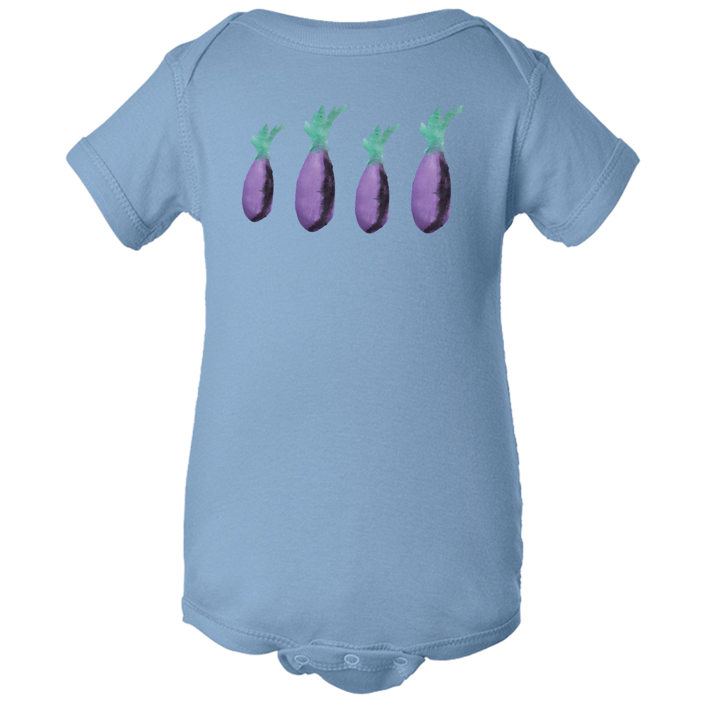 Eggplant Baby Body Suit