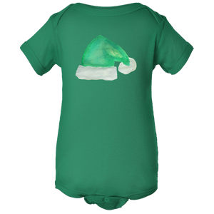 Baby Onesies -  Christmas Elf Hat Water Color  Unisex Body Suit Design - Kids' Clothing