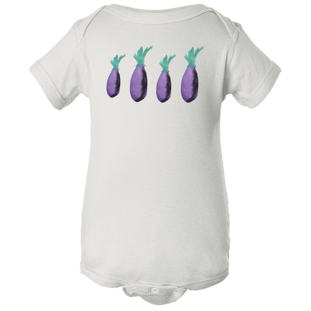 Eggplant Baby Body Suit