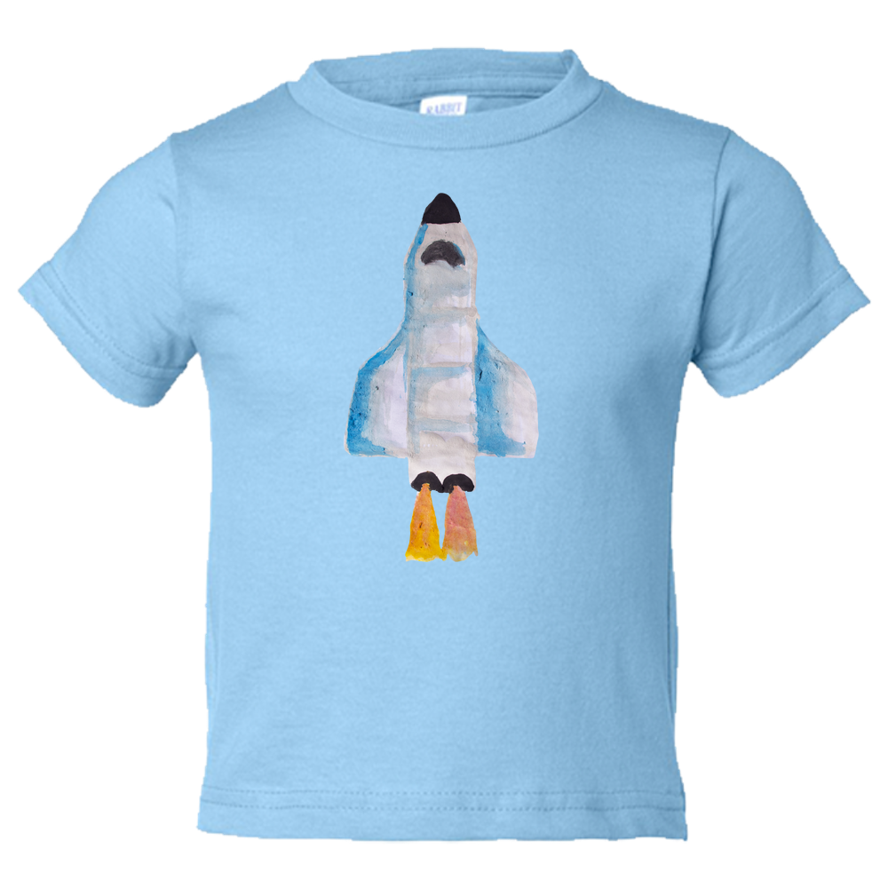 Baby T-shirt -  Spaceship Water Color Unisex Body Suit Design - Kids' Clothing