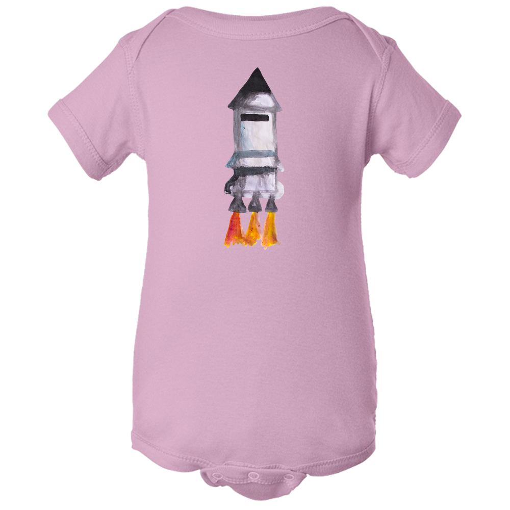 Baby Onesies -  Spaceship Water Color  Unisex Body Suit Design - Kids' Clothing