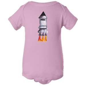 Baby Onesies -  Spaceship Water Color  Unisex Body Suit Design - Kids' Clothing