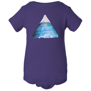 Baby Onesies -  Snowy Mountain Water Color  Unisex Body Suit Design - Kids' Clothing