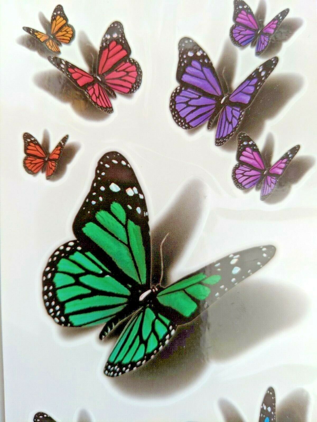 US SELLER, 3D butterfly temporary tattoo body art tattoo waterproof