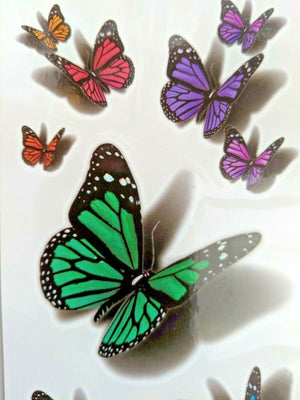 US SELLER, 3D butterfly temporary tattoo body art tattoo waterproof