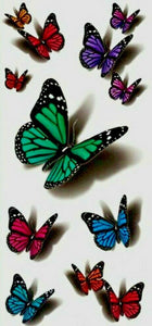 US SELLER, 3D butterfly temporary tattoo body art tattoo waterproof