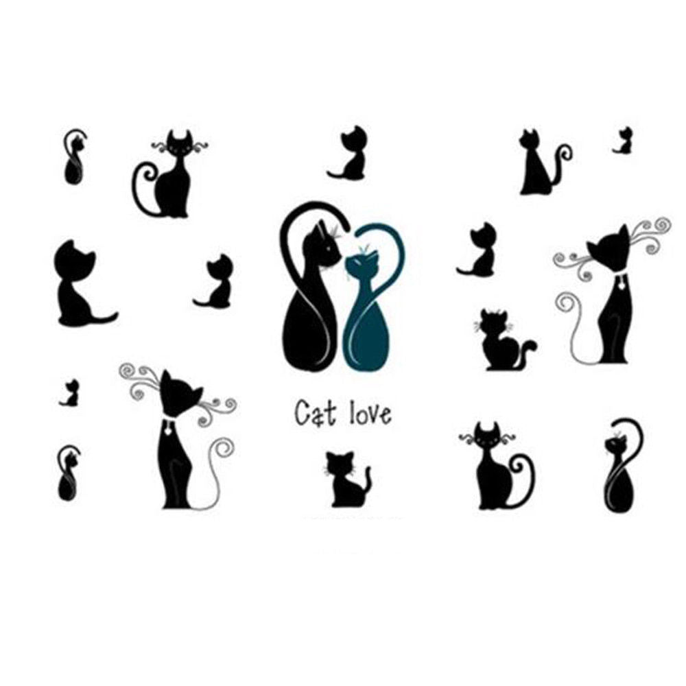 CAT LOVE TEMPORARY TATTOOS CAT LOVERS Temporary Tattoos Sticker for Women Fake