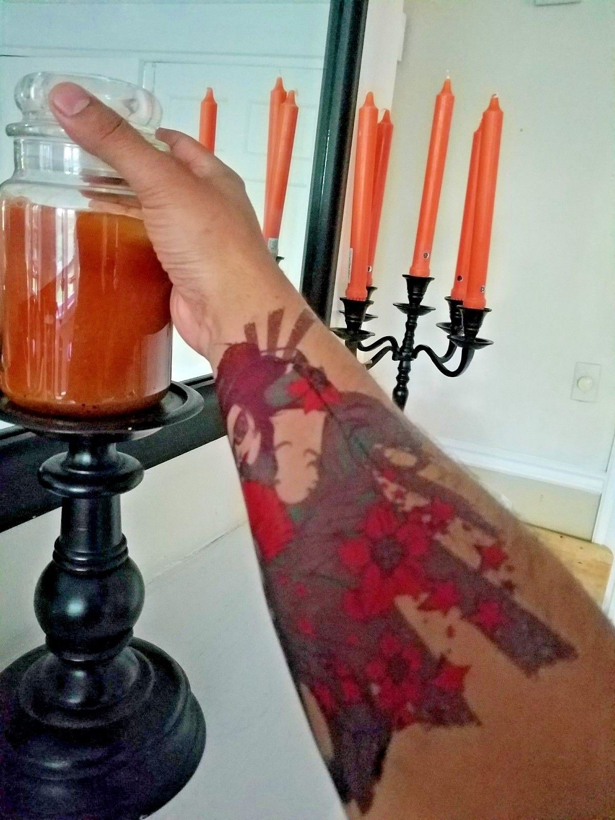 Large Temporary Tattoo - Vintage Tattoo - Waterproof Arm Girl Tattoo Sleeve