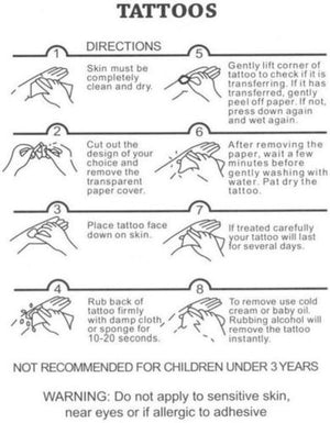 Dragon Temporary Black Tattoo - Body Art Stickers for Men and Women fake tattoos